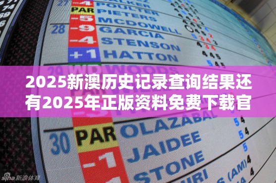 2025新澳历史记录查询结果还有2025年正版资料免费下载官网，严防消费陷阱,完整释义、专家解析解释与落实