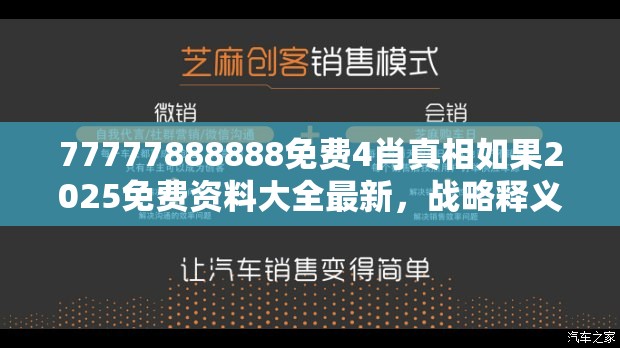 77777888888免费4肖真相如果2025免费资料大全最新，战略释义、专家解析解释与落实,留心欺诈性营销