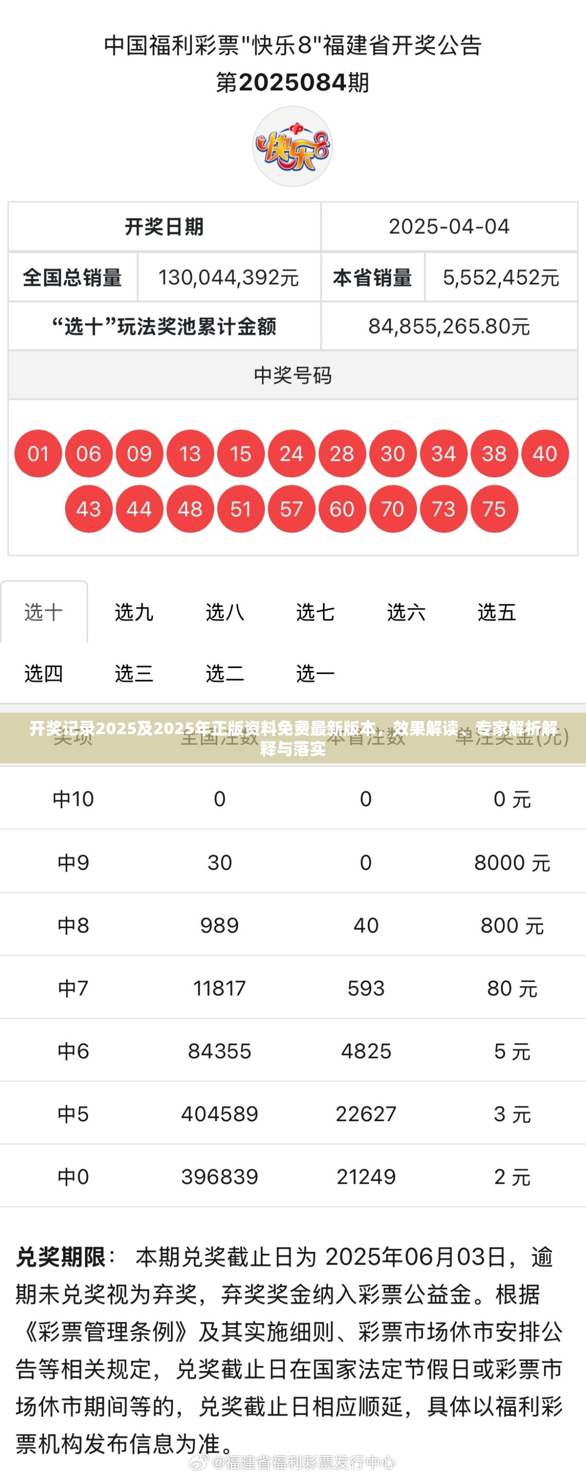 开奖记录2025及2025年正版资料免费最新版本，效果解读、专家解析解释与落实