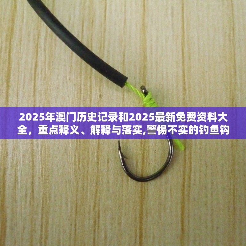 2025年澳门历史记录和2025最新免费资料大全，重点释义、解释与落实,警惕不实的钓鱼钩